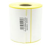 MD Labels Thermal Labels 100 x 100 mm 500 pcs White, Permanent Adhesive, for Barcode, Industrial, Shipping, Food, Address Labels, Bixolon, Zebra, Godex Printers