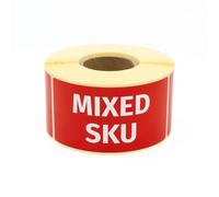 MD Labels Warning Labels on Roll 100 x 50 mm Mixed SKU Pack of 500 Parcel Stickers for Shipments Shipping Labels - Package Stickers - Labels for Shipping - Packaging Stickers