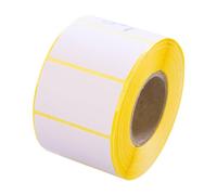 MD Labels White Thermal Labels on Roll 50 x 30 mm 1000 pcs Permanent Adhesive for Barcode