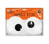 MD MUZ 2 Large Glow in The Dark Self-Adhesive Halloween Googly Eyes 14.5cm Each Eye