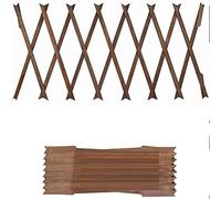 MD MUZ 3 X Garden Gardeners Dark Brown Coloured Wooden Expanding Expandable Wooden Garden Trellis Each Piec Expands to 150 x 30cm new