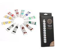MD MUZ Colvin & Co Artists' Oil Paint Set, 12 Colours, 12ml Tubes, Starter Set