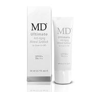 MD Ultimate Anti-Aging Mineral Block - Broad Spectrum SPF 50 Sunscreen | Lightweight, Non-Greasy, Natural Mineral Formula | Waterproof Anti-Aging| Photo Finish Protection for All Skin Types