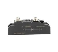 MD100A 1600V Bridge Rectifier, 2 Terminal Diode Rectifier Power Module, 100A 1600V High Current Voltage, Copper Plate Cooling for Efficient Heat Dissipation, PWM Inverter Current I