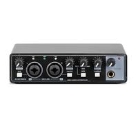 MD22 USB Interface 24-bit/192 KHZ Portable Professional Sound Card 48V Phantom Power for Equipment Guitar Live Music