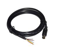 MD6 6PIN MD8 8PIN MINI DIN MALE CONNECTOR SERIAL ADAPTER BREAKOUT PROGRAMMING CABLE FOR CNC PLC INVERTER SERVO DRIVER HMI SENSOR(1.8m,MD8 Male)