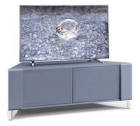 Mda Designs Corvus Corner-Friendly Grey Beamthru Doors Tv Cabinet For Flat Screen Tvs Up To 50"