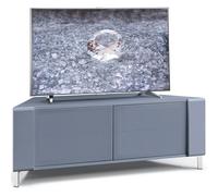 MDA Designs CORVUS Corner-Friendly Grey BeamThru Glass Doors with Grey Profiles Contemporary Cabinet for Flat Screen TVs up to 50"