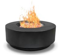 Mda Designs Fusion Light Black Lavish Garden And Patio Fire Pit With Eco-Stone Finish - Fully Assembled