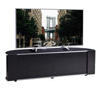 MDA Designs Sirius 1600 TV Cabinet Gloss Black Stand with BEAMTHRU Remote-Friendly Glass Door for Flat Screen TVs up to 70"