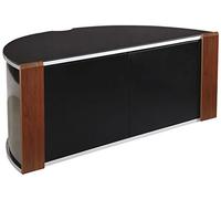 MDA Designs Sirius 850 Walnut and Black Corner TV Cabinet