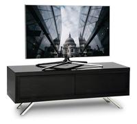 MDA Designs TUCANA 1200 HYBRID BLACK Beam Thru Remote-Friendly up to 60" Flat Screen TV Cabinet Stand