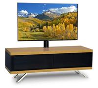 MDA Designs TUCANA 1200 HYBRID BLACK OAK COMPLETE Beam Thru Remote-Friendly up to 60" Flat Screen Cantilever TV Cabinet