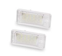 MDADEQ Rear License Plate Light For A4 A6 C6 A3 B6 B7 S6 A8 Q7 1pair /2Pcs Car Led Number License Plate Light White 6000k 3W 18 SMD Led Bulb Number Plate