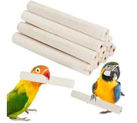 MdakeGo 10 Pieces Bird Parrot Chew Toy Sola Sticks, Natural Parrot Soft Chew Shredding & Foraging Toy, Bird Foot Toys for Cockatiel Conure Quaker Budgie Parakeet Bunny Guinea Pig Chinchilla Rabbit