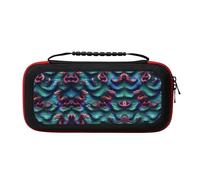 MDATT 3D Magical Dragon Scales Pattern Portable Travel All Protective Bag Soft Lining for Switch Console Pro Controller Accessories