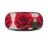 MDATT A Red Rose 1 Large Pencil Case Pouch,Soft Pencil Pouch Organizer with Zipper,Portable Pencil Case for Adult