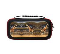 MDATT Africa Giraffe Majestic Tree Portable Travel All Protective Bag Soft Lining for Switch Console Pro Controller Accessories