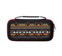 MDATT African Ethnic Pattern Portable Travel All Protective Bag Soft Lining for Switch Console Pro Controller Accessories