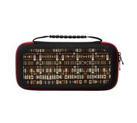 MDATT African Mud Cloth Tribal Portable Travel All Protective Bag Soft Lining for Switch Console Pro Controller Accessories