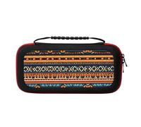 MDATT African National Patterns Portable Travel All Protective Bag Soft Lining for Switch Console Pro Controller Accessories