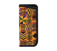 MDATT African Tribal Ethnic Texture Soft Sunglasses Pouch, Compact Travel-Friendly Glasses Case Soft, For Jetsetters