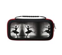 MDATT Ballerina Dance Portable Travel All Protective Bag Soft Lining for Switch Console Pro Controller Accessories