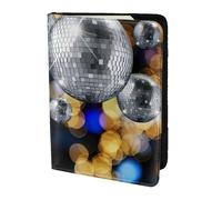 MDATT Ballroom Printing Cowhide Travel Passport Wallet for Women Men Document Organizer Passports Holder for Travel