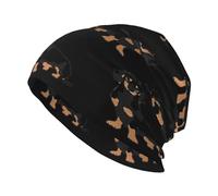 MDATT Beanie for Men, Unisex Classic Knit Beanie Winter Hat Stretchy Soft,for Men/Women Dachshund Weiner Pet Dogs Print