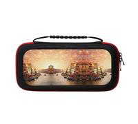 MDATT Beautiful Venice Canal View Portable Travel All Protective Bag Soft Lining for Switch Console Pro Controller Accessories