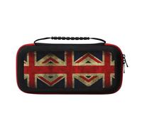 MDATT British Flag Portable Travel All Protective Bag Soft Lining for Switch Console Pro Controller Accessories