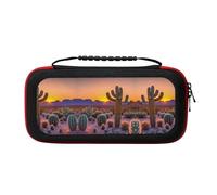 MDATT Cactus Desert Sunsets Portable Travel All Protective Bag Soft Lining for Switch Console Pro Controller Accessories