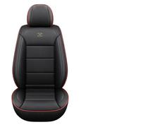 MDATT Car Seat Covers Fit For Renault Clio V Life/Zen/Intens/R.S. Line/Business 2019-2023 Front 2 rear 3 universal 5-seat premium PU leather seat cover，Black red edag