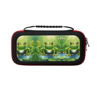 MDATT Cartoon Frog 1 Portable Travel All Protective Bag Soft Lining for Switch Console Pro Controller Accessories