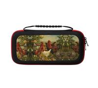 MDATT Chickens and Farm Portable Travel All Protective Bag Soft Lining for Switch Console Pro Controller Accessories