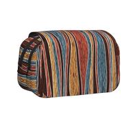 MDATT Colorful Stripes 1 Printing Pencil Case for Adults, Durable Pen Carrying Case