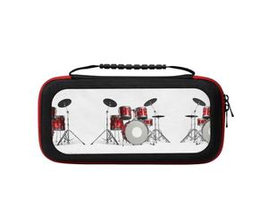 MDATT Cool Drum Set Portable Travel All Protective Bag Soft Lining for Switch Console Pro Controller Accessories