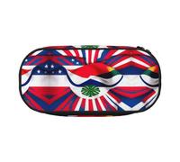 MDATT Costa Rica Flag Large Pencil Case Pouch,Soft Pencil Pouch Organizer with Zipper,Portable Pencil Case for Adult