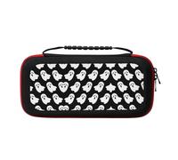 MDATT Cute Ghost Halloween Pattern Portable Travel All Protective Bag Soft Lining for Switch Console Pro Controller Accessories