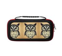 MDATT Cute Owl Portable Travel All Protective Bag Soft Lining for Switch Console Pro Controller Accessories