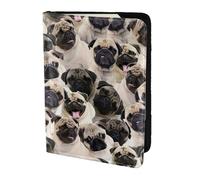 MDATT Dog 1 Printing Cowhide Travel Passport Wallet for Women Men Document Organizer Passports Holder for Travel