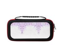 MDATT Framing Lilac Flowers in Blossom Portable Travel All Protective Bag Soft Lining for Switch Console Pro Controller Accessories