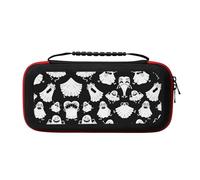 MDATT Funny White Ghost Portable Travel All Protective Bag Soft Lining for Switch Console Pro Controller Accessories