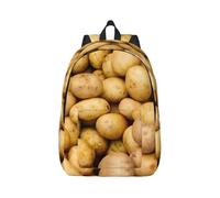 MDATT Garden Potatoes Printing Drawstring Backpack Bag, Students' String Backpack Bulk Cinch Sack Tote Bags For Gym Traveling Boys Girls
