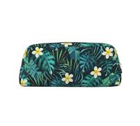 MDATT Hawaiian Printing Cute Pen Stationery Bag Leather Pencil Pouch for Students Zipper Bag for Pens,Pencils,Markers