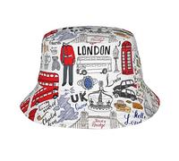 Mdatt I Love London Adult Sunshade Bucket Hat is Suitable for Beach, Camping, Fishing, Outdoor Leisure, Etc