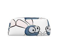 MDATT Insect Wings Eyes Cartoon Printing Cute Pen Stationery Bag Leather Pencil Pouch for Students Zipper Bag for Pens,Pencils,Markers