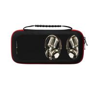MDATT Microphone and Headset Portable Travel All Protective Bag Soft Lining for Switch Console Pro Controller Accessories