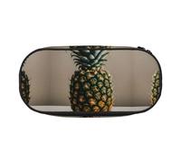 MDATT Pineapple Painting Large Pencil Case Pouch,Soft Pencil Pouch Organizer with Zipper,Portable Pencil Case for Adult