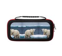 MDATT Polar Bear Portable Travel All Protective Bag Soft Lining for Switch Console Pro Controller Accessories